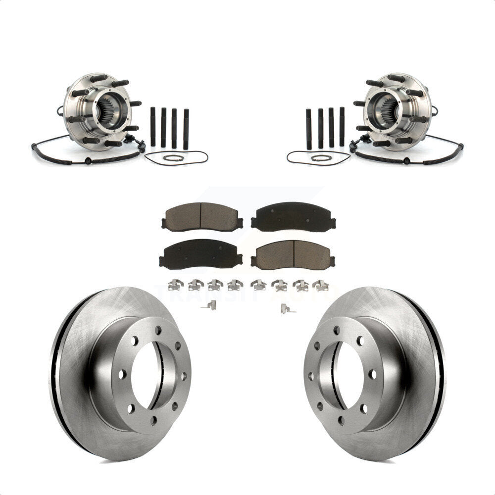 Kit de Rotor et plaquettes de frein, roulement de moyeu avant, pour Ford F-350 Super Duty 4W 2008 – 2010