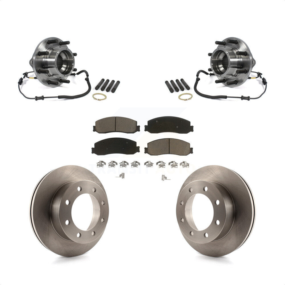 Kit de Rotor et plaquettes de frein à disque, roulement de moyeu avant, pour Ford F-350 Super Duty 4W 2012