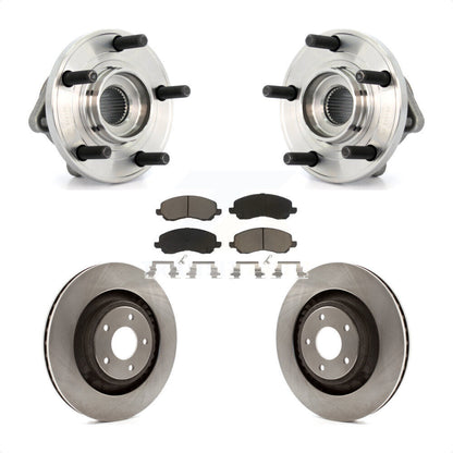 Kit de Rotor et de plaquettes de frein, roulement de moyeu avant, pour Chrysler 200 Dodge Caliber Avenge