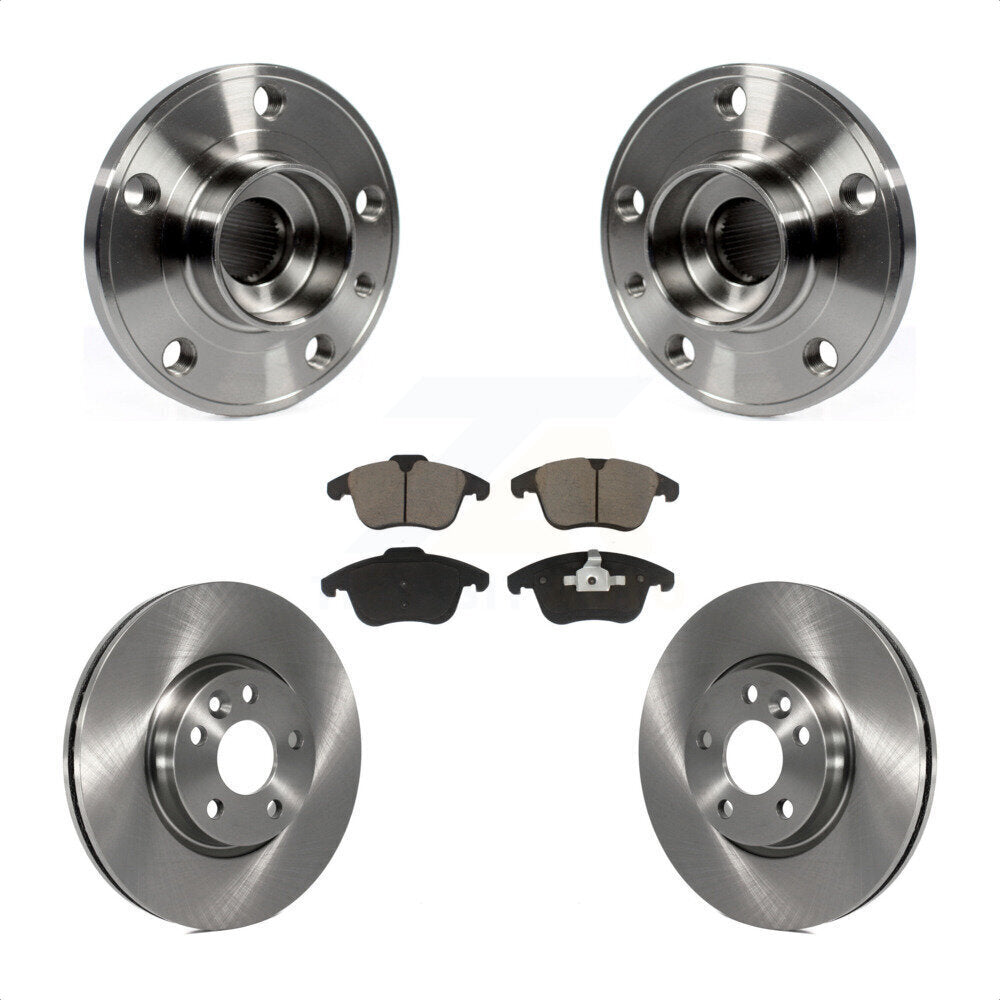 Ensemble de roulement de moyeu avant, Rotor de frein et Kit de plaquettes pour Volvo XC70 S60 V60 S80 V7