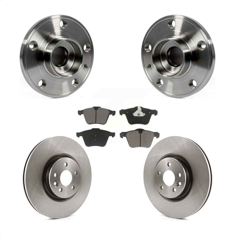 Ensemble de roulement de moyeu avant, Rotor de frein et Kit de plaquettes pour Volvo XC70 S60 V60 S80 V7