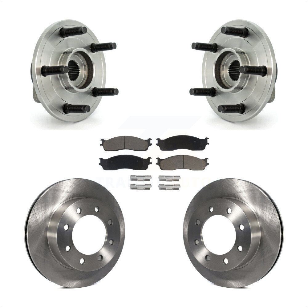 Kit de plaquettes de Rotor de frein, roulement de moyeu avant, pour Dodge Ram 1500 07-08, avec roue à 5 écrous