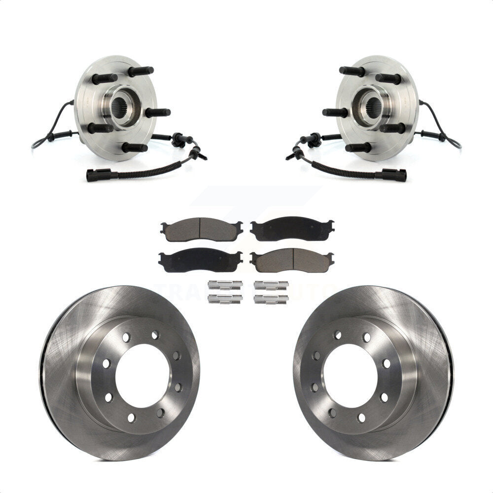 Kit de plaquettes de Rotor de frein, roulement de moyeu avant, pour Dodge Ram 1500 07-08, avec roue à 5 écrous