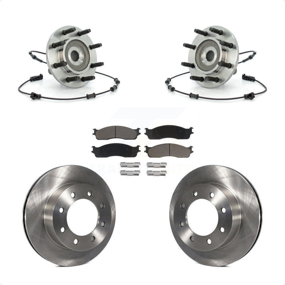 Kit de plaquettes de Rotor de frein à disque, ensemble de roulements de moyeu avant pour Dodge Ram 1500 3500 250