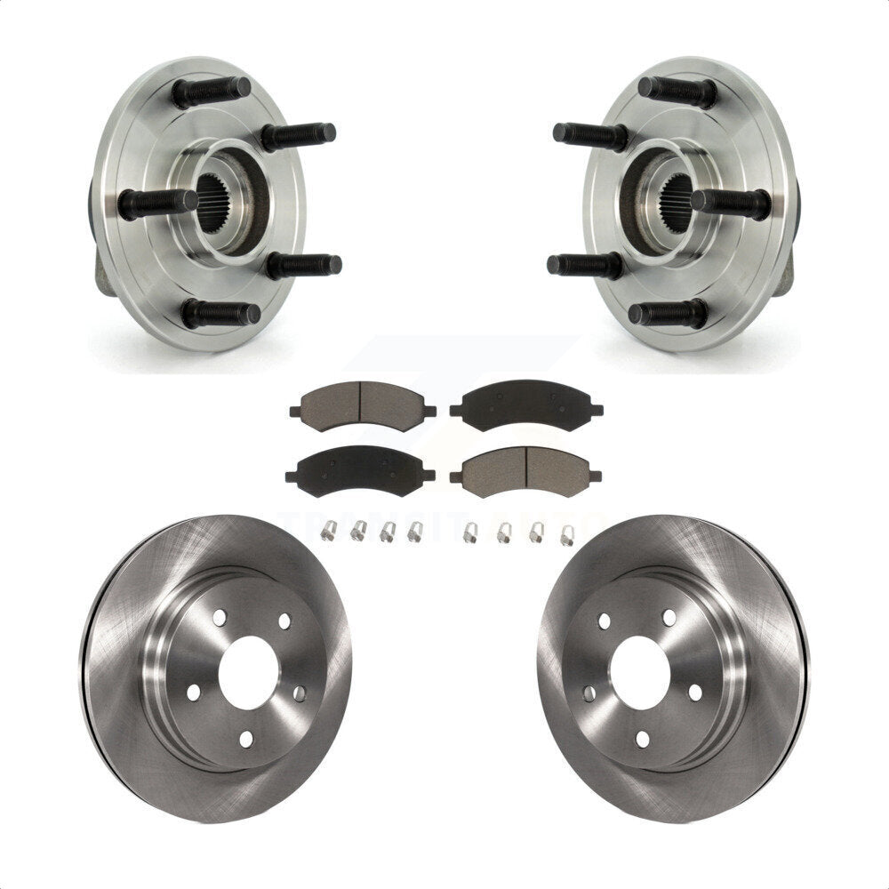 Kit de plaquettes de Rotor de frein à disque, roulement de moyeu avant pour Dodge Ram 1500 avec roue à 5 écrous