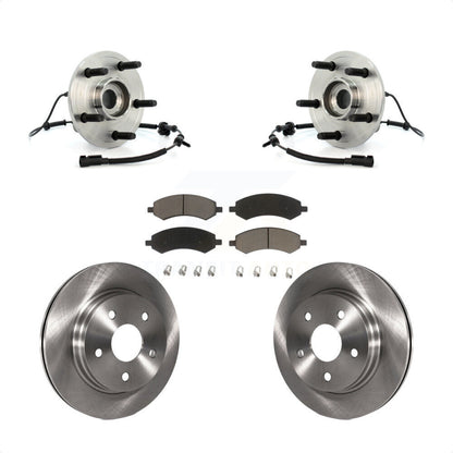 Ensemble de roulements de moyeu avant, Rotors et plaquettes de frein à disque, Kit pour Dodge Ram 1500