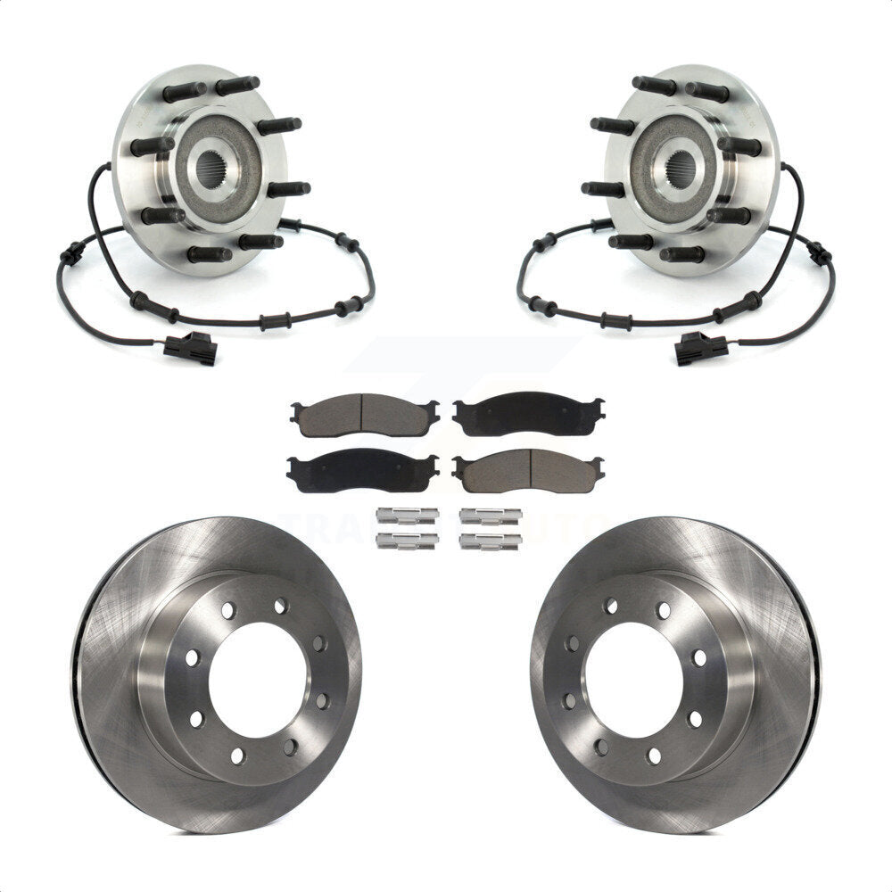 Kit de plaquettes de Rotor de frein à disque, roulement de moyeu avant, pour Dodge Ram 2003 2005 2500 3500 4W