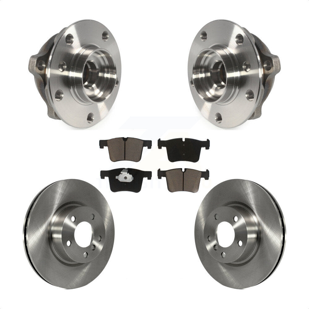 Kit de rotors de frein à disque et de plaquettes en céramique, ensemble de roulements de moyeu avant, pour BMW X3 X4