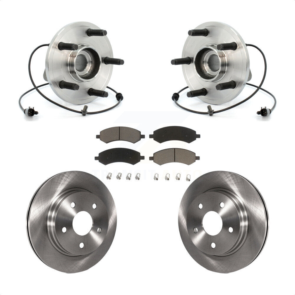 Kit de plaquettes de Rotor de frein, roulement de moyeu avant, pour Chrysler Aspen Dodge Durang 2007 – 2009