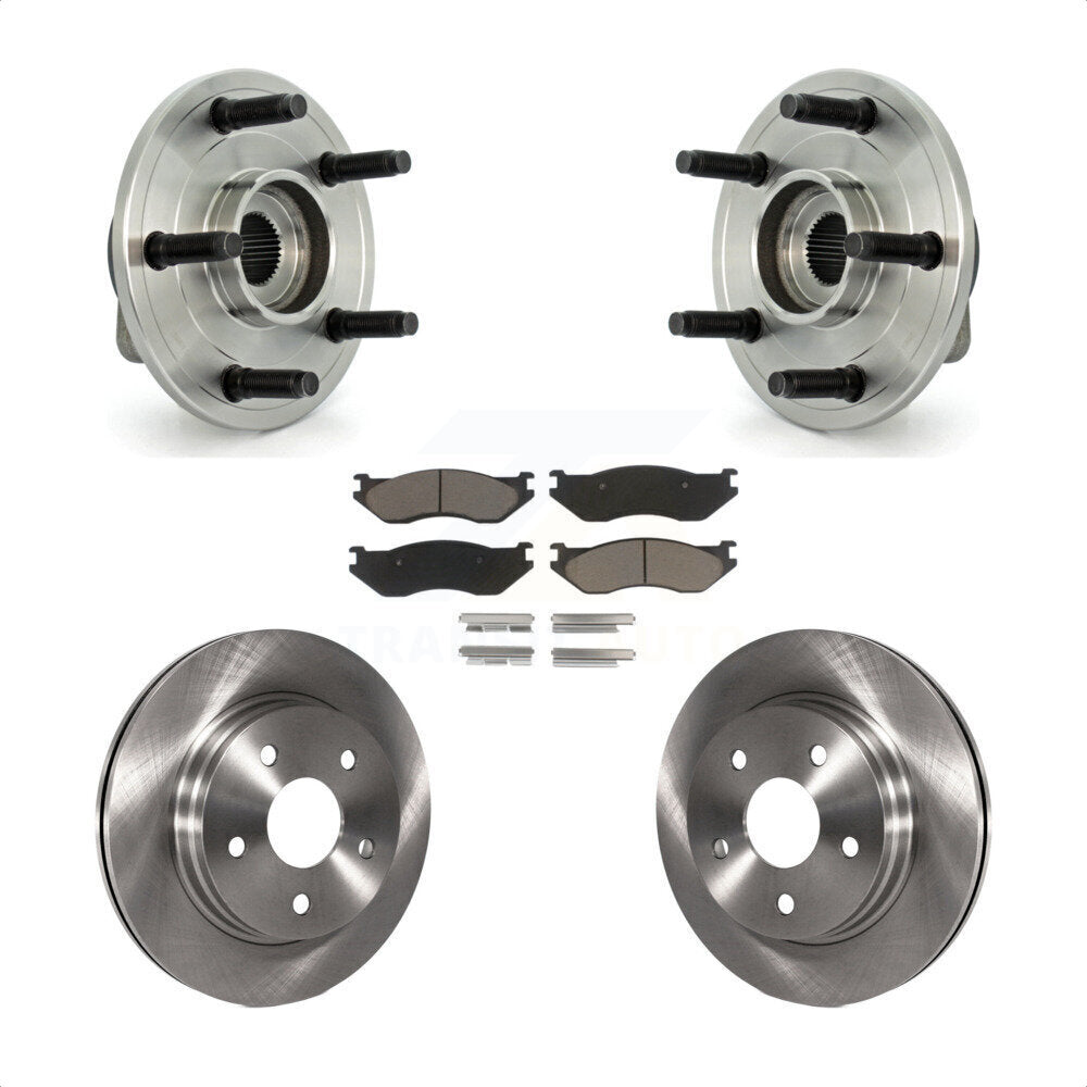 Kit de plaquettes de Rotor de frein à disque, roulement de moyeu avant pour Dodge Ram 1500 avec roue à 5 écrous