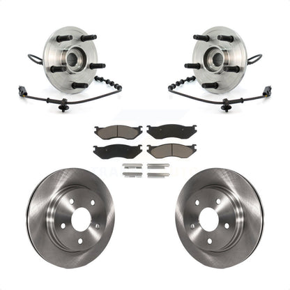 Ensemble de roulements de moyeu avant, Rotors et plaquettes de frein à disque, Kit pour Dodge Ram 1500