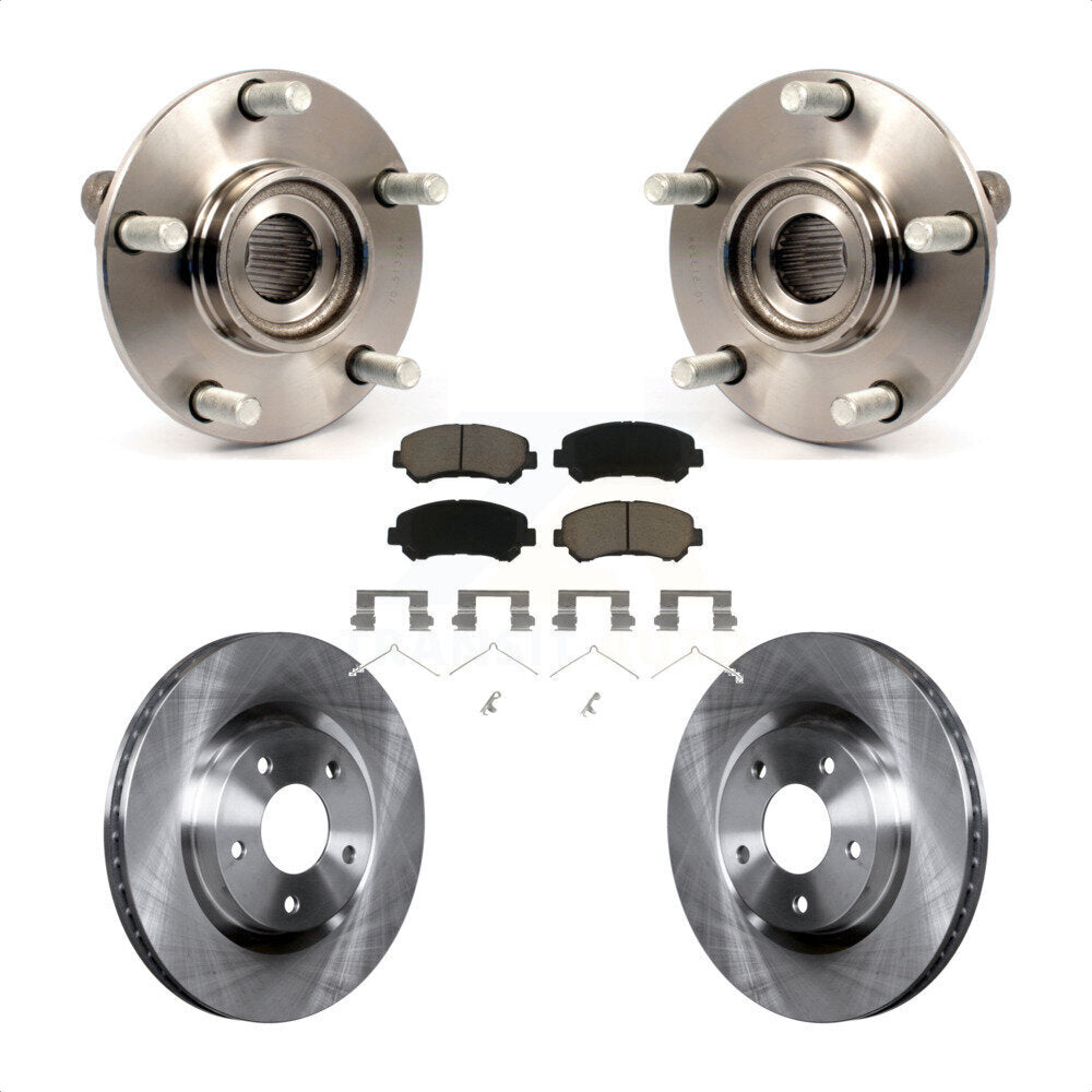 Ensemble de roulement de moyeu avant, Rotor de frein à disque et Kit de plaquettes pour Nissan Rogue Selec