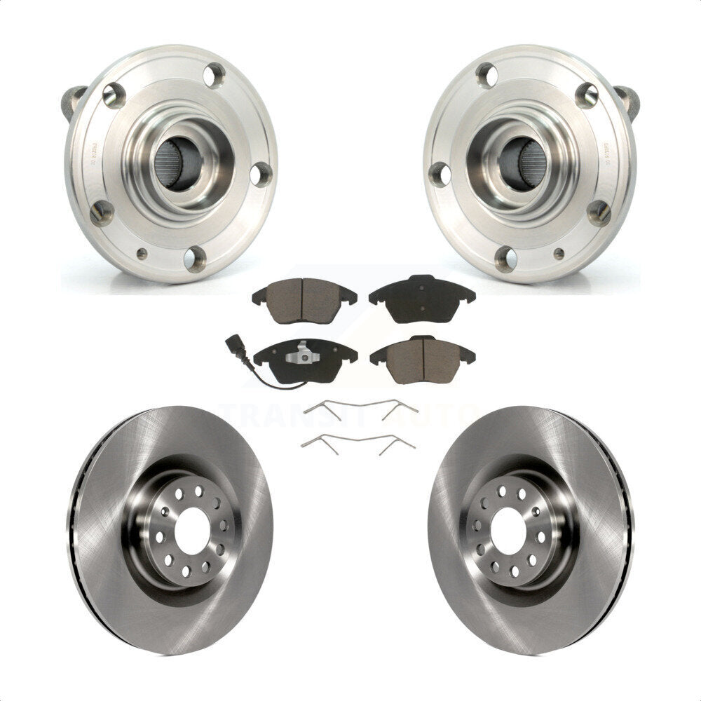 Kit de plaquettes de Rotor de frein à disque, roulement de moyeu avant, pour Volkswagen CC GTI Audi A3 Quattr
