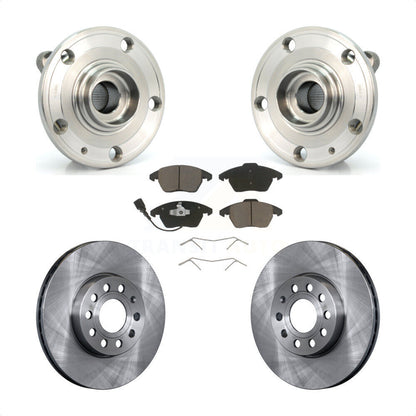 Kit de Rotor et plaquettes de frein, roulement de moyeu avant, pour Volkswagen Jetta Beetle Audi Eos A