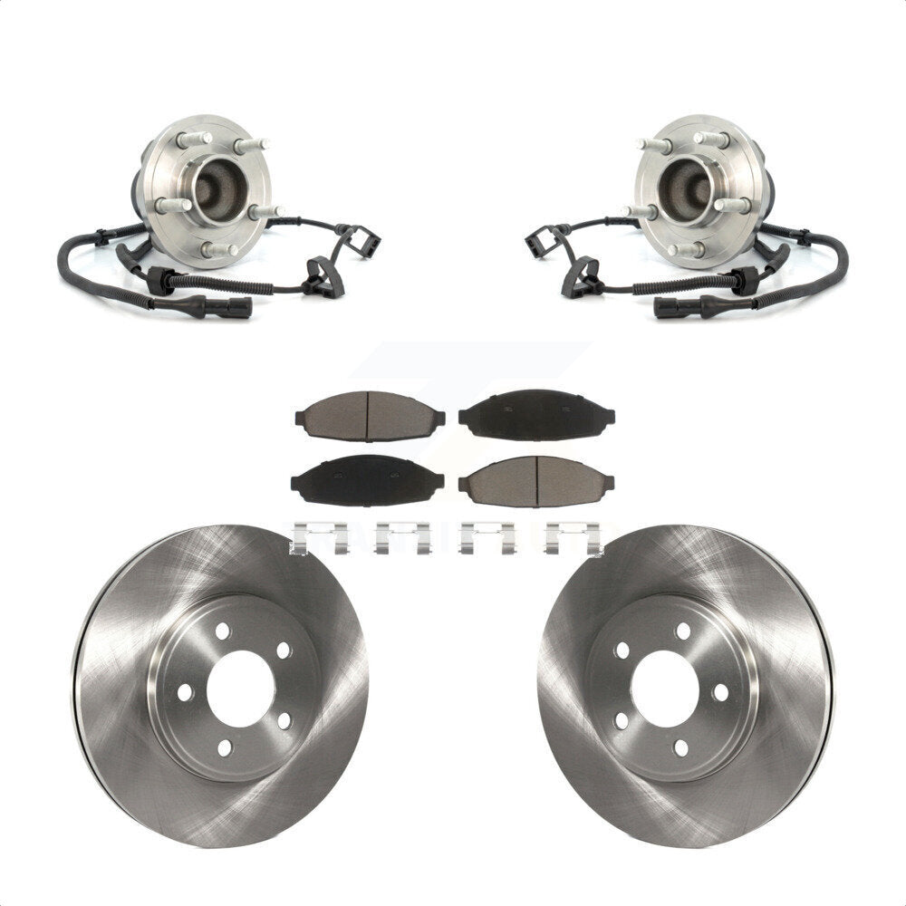 Kit de Rotor et de plaquettes de frein, roulement de moyeu avant, pour Ford Crown Victoria Lincoln Town Ca