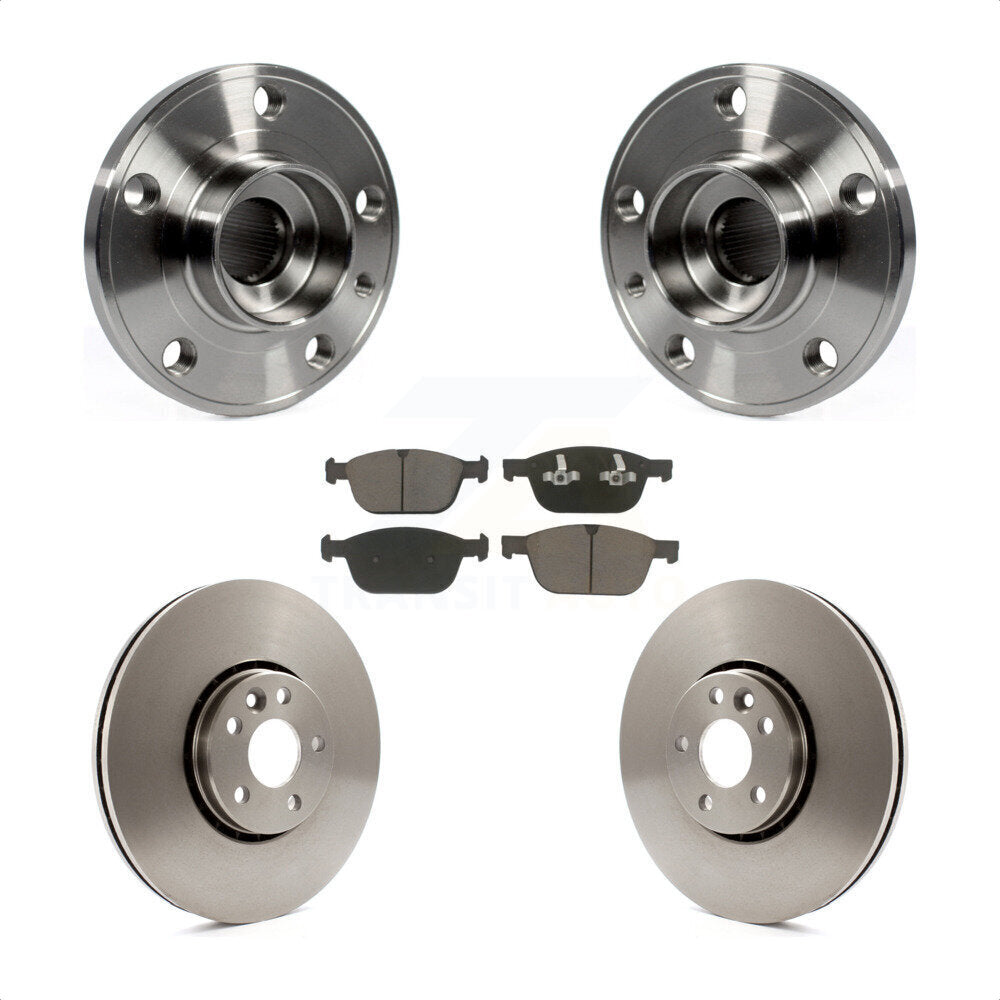 Ensemble de roulement de moyeu avant, Rotor de frein à disque et Kit de plaquettes pour Volvo XC6 2010 – 2015