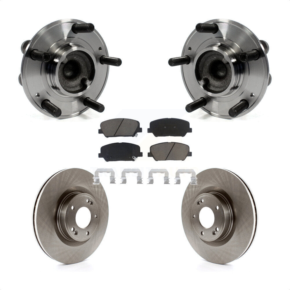 Kit de Rotor et plaquettes de frein à disque, ensemble de roulements de moyeu avant pour Hyundai Genesis Coup