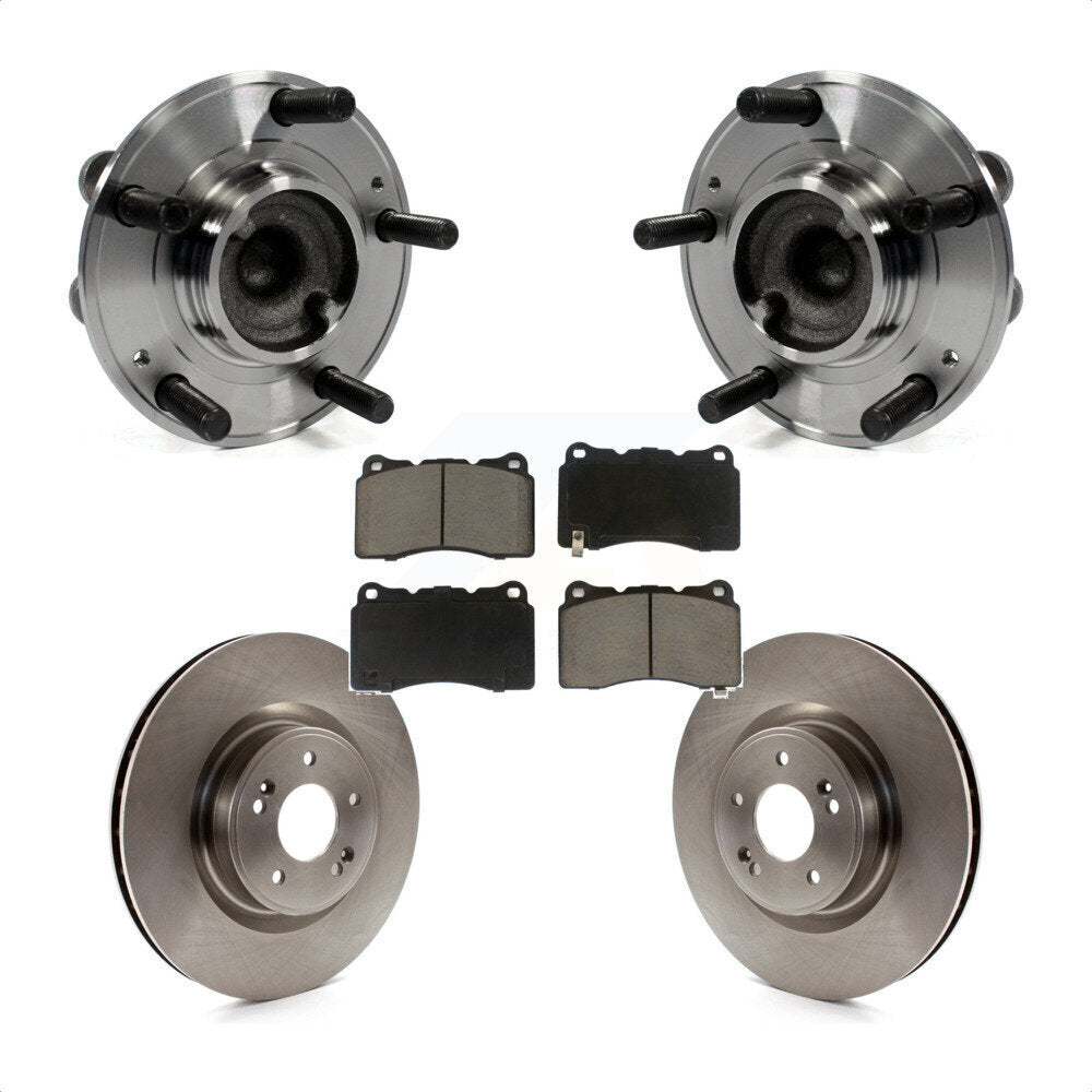 Kit de Rotor et plaquettes de frein à disque, ensemble de roulements de moyeu avant pour Hyundai Genesis Coup
