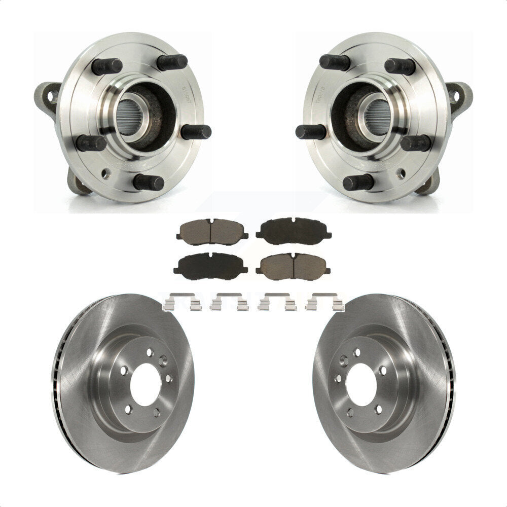 Ensemble de roulement de moyeu avant, Rotor de frein et Kit de plaquettes pour Land Rover LR3 Range Spor