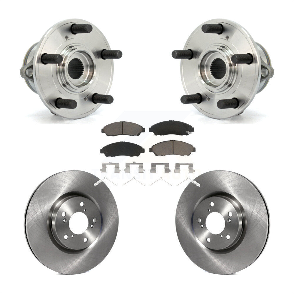 Ensemble de roulement de moyeu avant, Rotor de frein et Kit de plaquettes pour Honda Pilot Acura MDX ZD