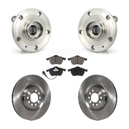 Ensemble de roulements de moyeu avant, Rotors et plaquettes de frein à disque, Kit pour Volkswagen Jetta