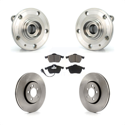 Ensemble de roulements de moyeu avant, Rotors et plaquettes de frein à disque, Kit pour Volkswagen Jetta