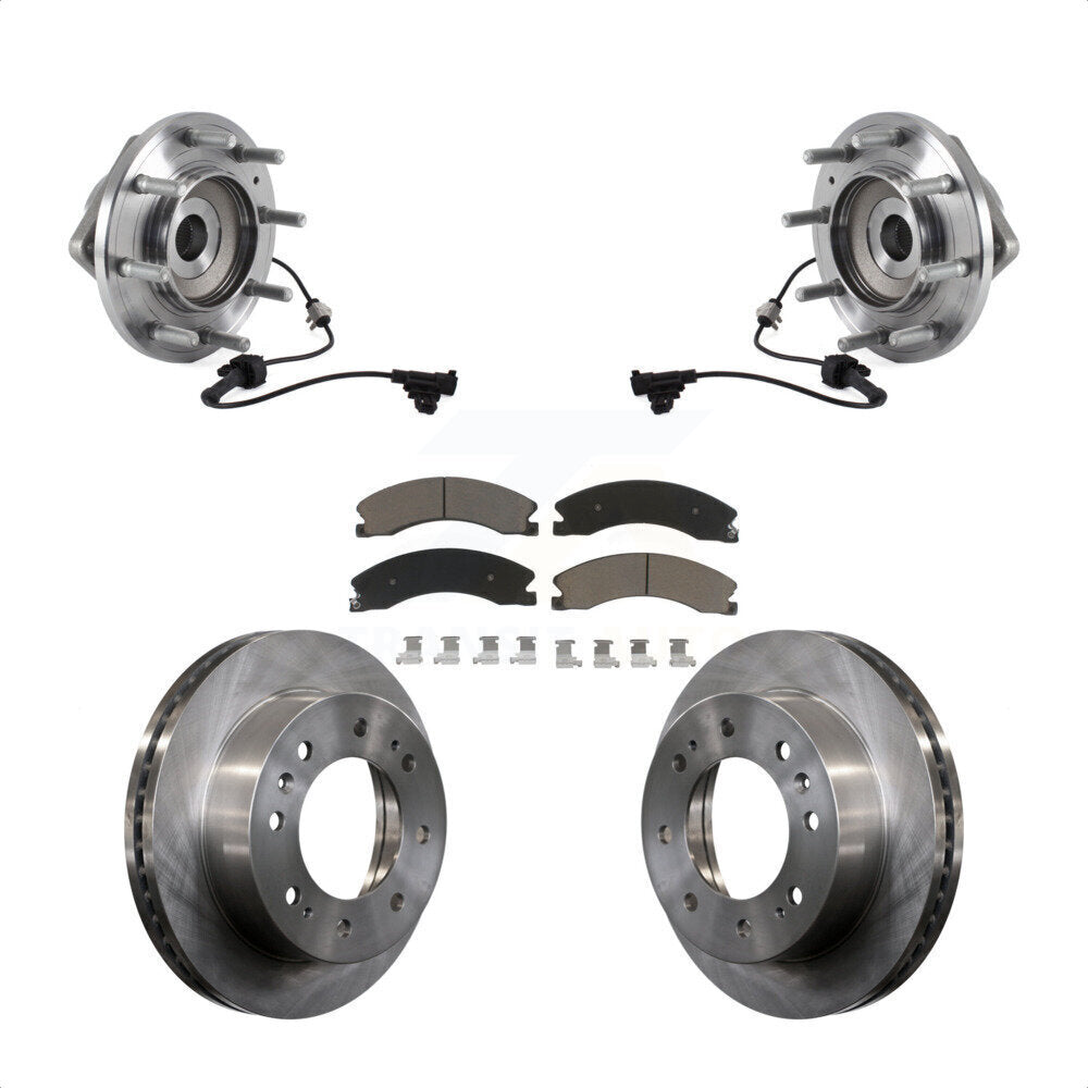 Kit de plaquettes de Rotor de frein, roulement de moyeu avant, pour GMC Sierra 3500 HD Chevrolet Silverad