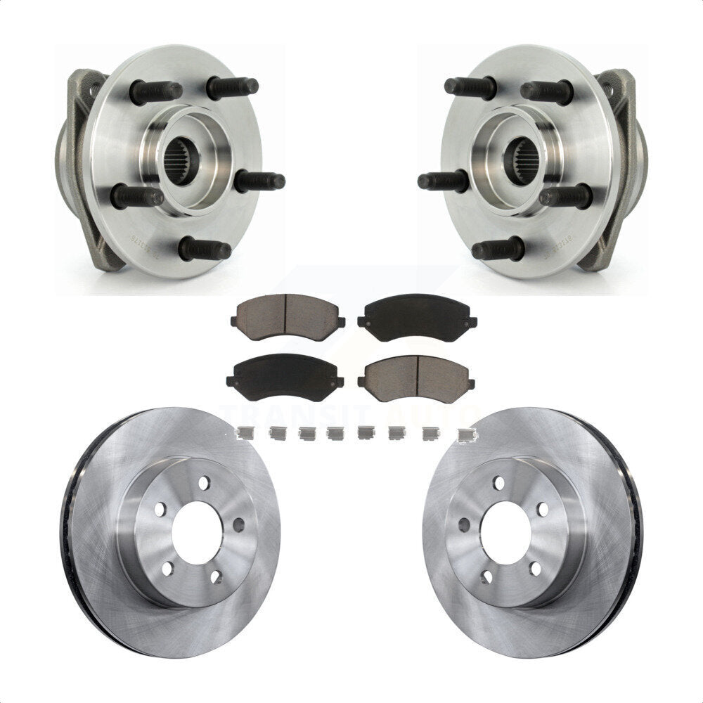 Kit de rotor et plaquettes de frein à disque, roulement de moyeu avant, pour Jeep Liberty non AB 2002 – 2005