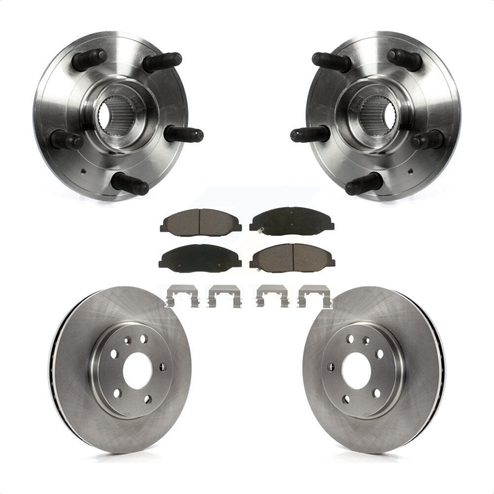 Ensemble de roulement de moyeu avant, Rotor de frein et Kit de plaquettes pour Cadillac CTS 2012 2013 6.2