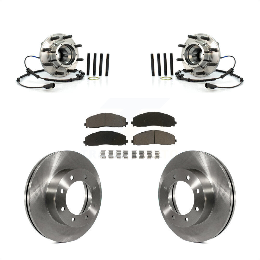 Kit de Rotor et de plaquettes de frein à disque, roulement de moyeu avant, pour Ford F-250 Super Duty F-350 4W
