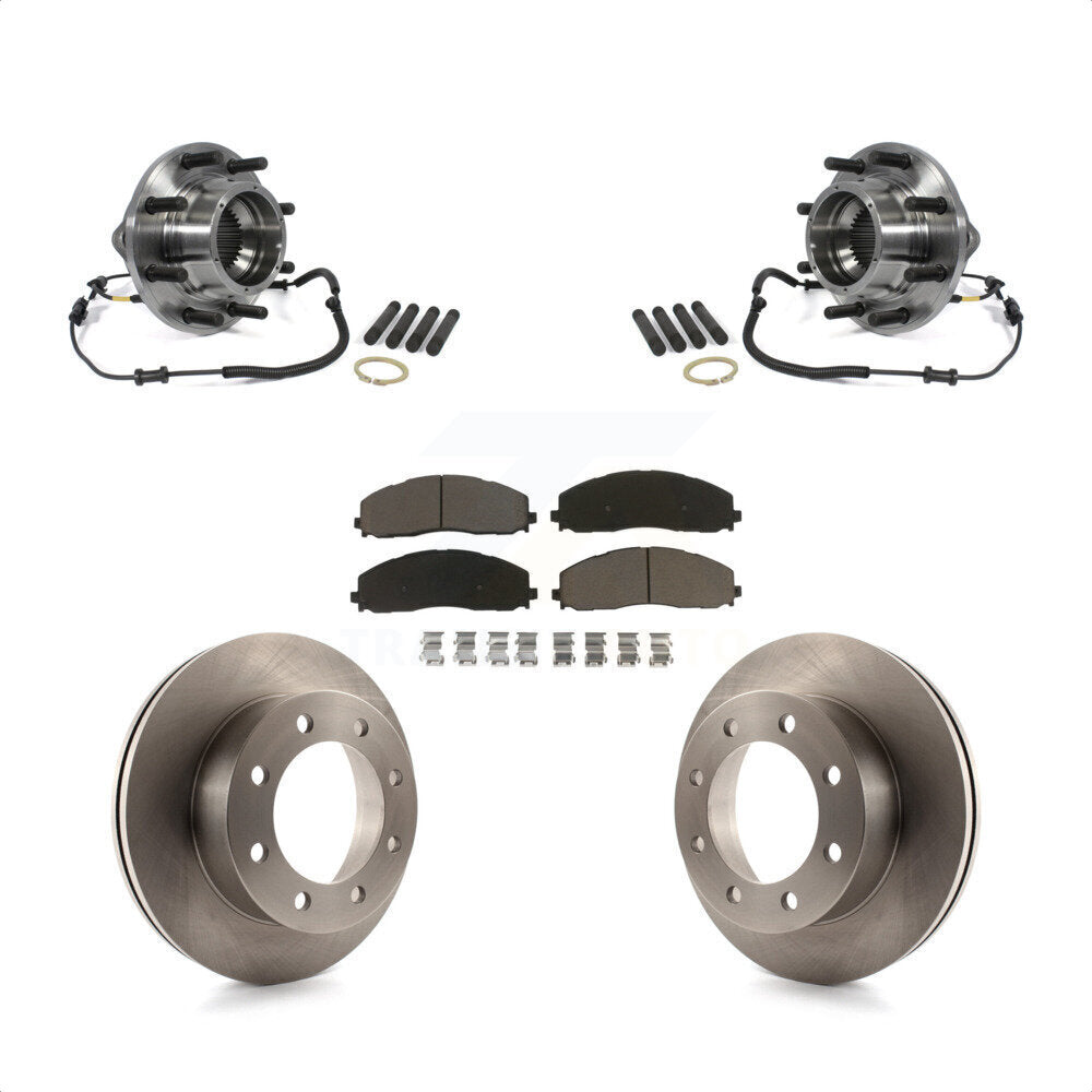 Kit de Rotor et plaquettes de frein à disque, roulement de moyeu avant, pour Ford F-350 Super Duty 4W 2013