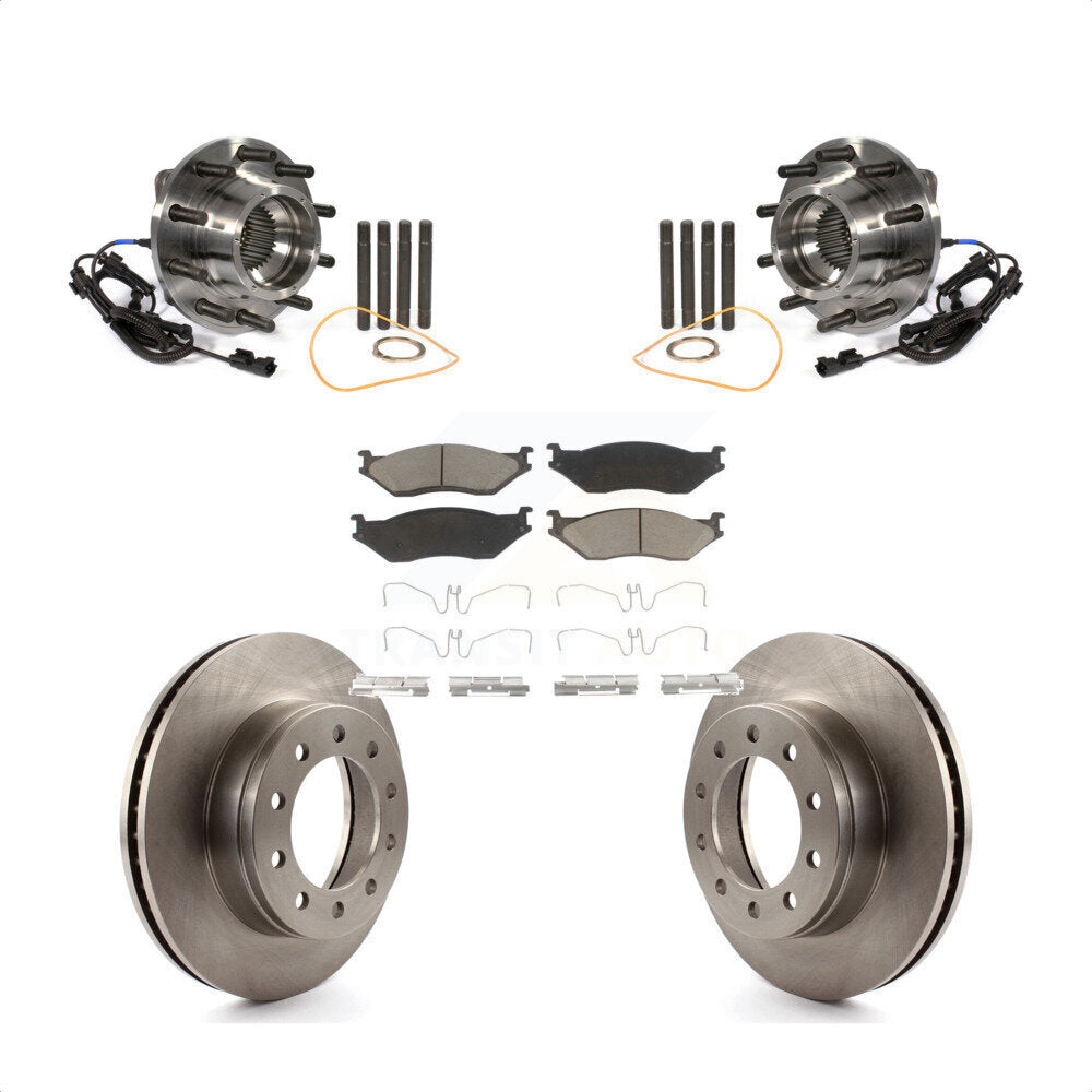 Kit de plaquettes de Rotor de frein à disque, roulement de moyeu avant, pour Ford F-450 Super Duty F-550 4 X
