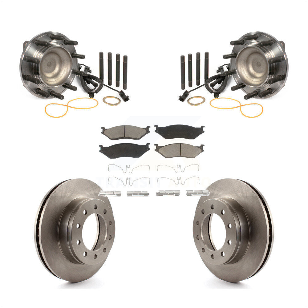 Kit de plaquettes de Rotor de frein à disque, roulement de moyeu avant, pour Ford F-450 Super Duty F-550 4 X