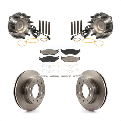 Kit de plaquettes de Rotor de frein à disque, roulement de moyeu avant, pour Ford F-450 Super Duty F-550 4 X