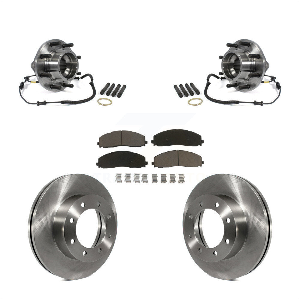Kit de Rotor et plaquettes de frein à disque, roulement de moyeu avant, pour Ford F-350 Super Duty 4W 2014