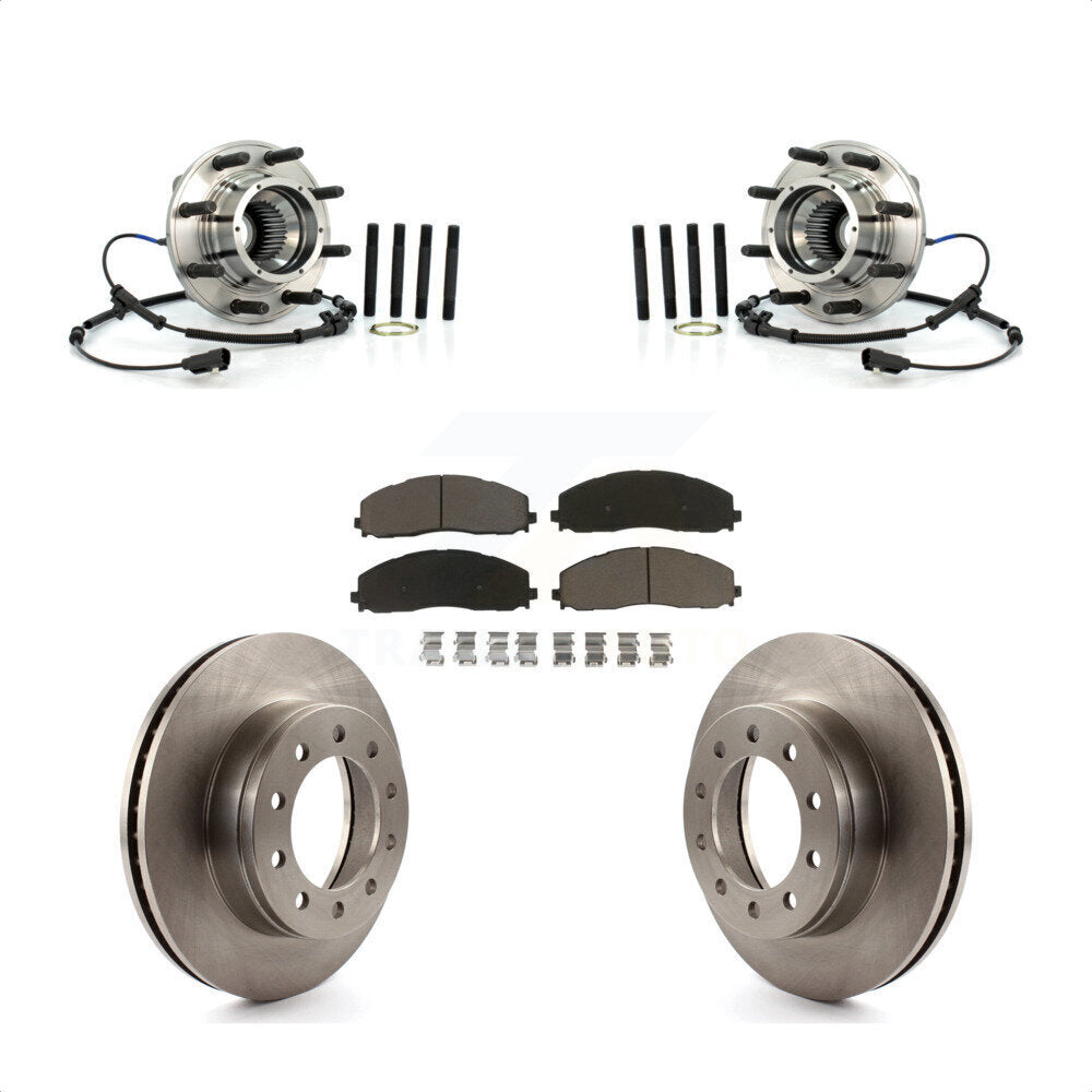 Kit de Rotor et plaquettes de frein à disque, roulement de moyeu avant, pour Ford F-250 Super Duty 4W 2013