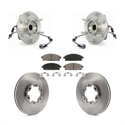 Ensemble de roulement de moyeu avant, Rotor de frein à disque et Kit de plaquettes pour Nissan Pathfinde 2004