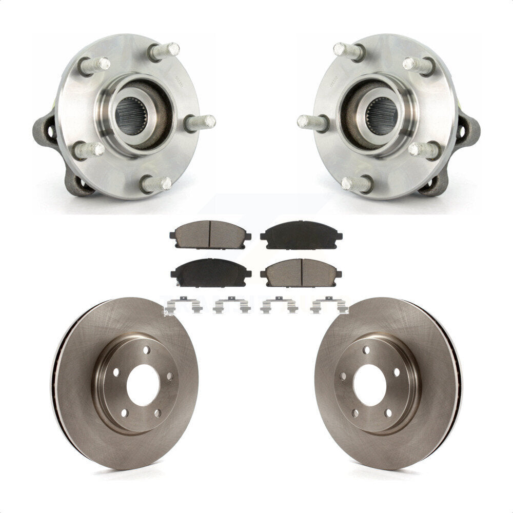 Ensemble de roulement de moyeu avant, Rotor de frein à disque et Kit de plaquettes pour Nissan Ques 2004 – 2009