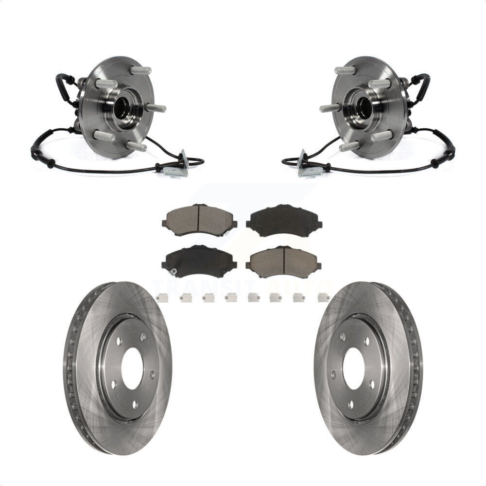 Kit de Rotor et plaquettes de frein, roulement de moyeu avant, pour Dodge Grand Caravan Chrysler Town