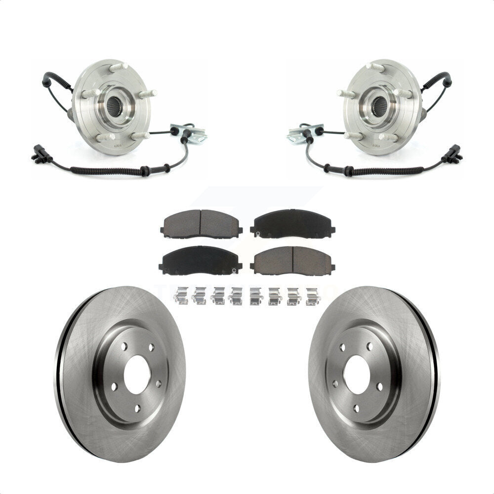 Ensemble de roulements de moyeu avant, Rotors et plaquettes de frein à disque, Kit pour Volkswagen Routan