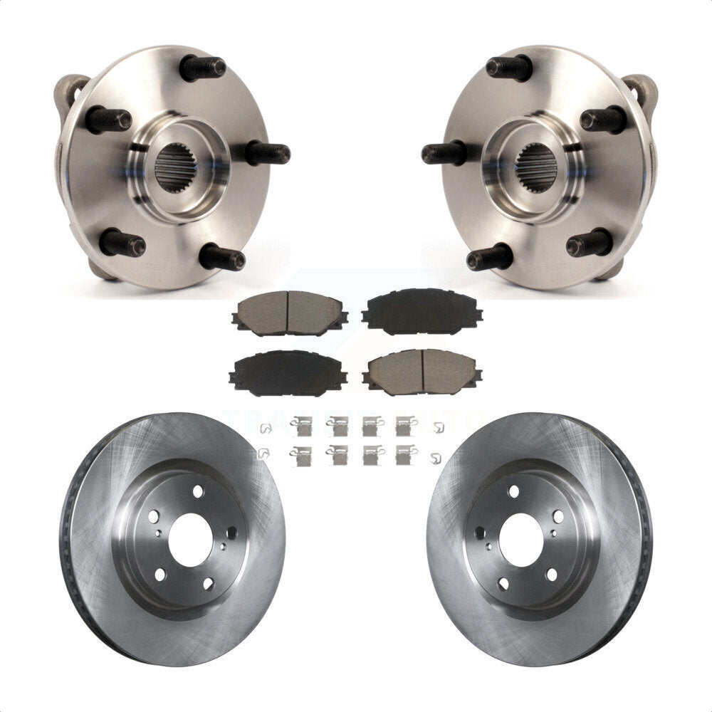 Kit de Rotor et de plaquettes de frein à disque, roulement de moyeu avant, pour Toyota RAV4 Scion Corolla iM t