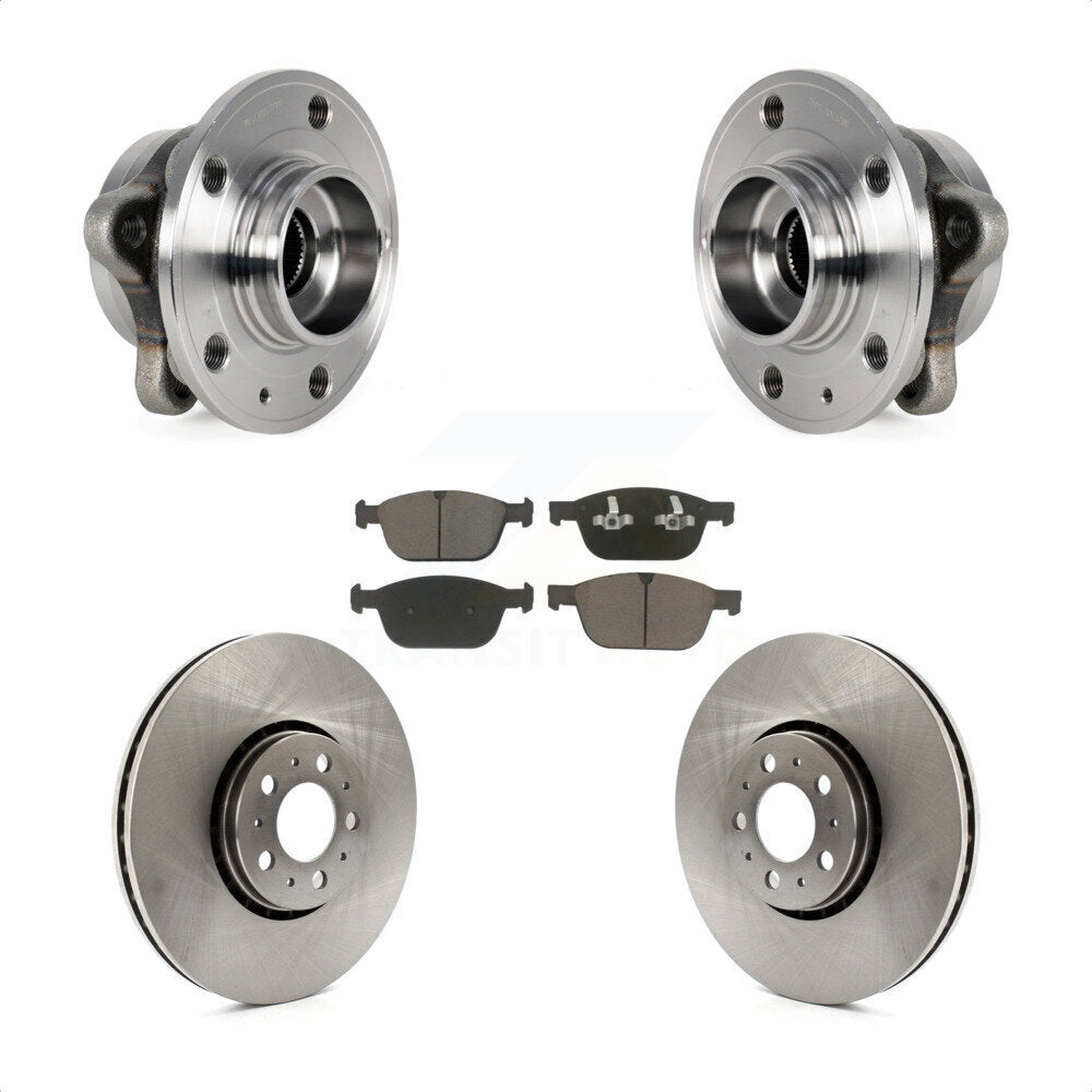 Kit de rotors de frein à disque et de plaquettes en céramique, ensemble de roulements de moyeu avant pour Volvo XC9