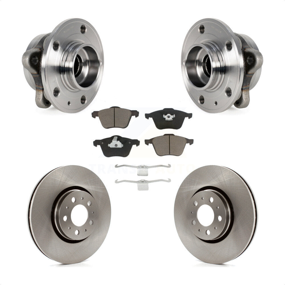 Kit de rotors de frein à disque et de plaquettes en céramique, ensemble de roulements de moyeu avant pour Volvo XC9