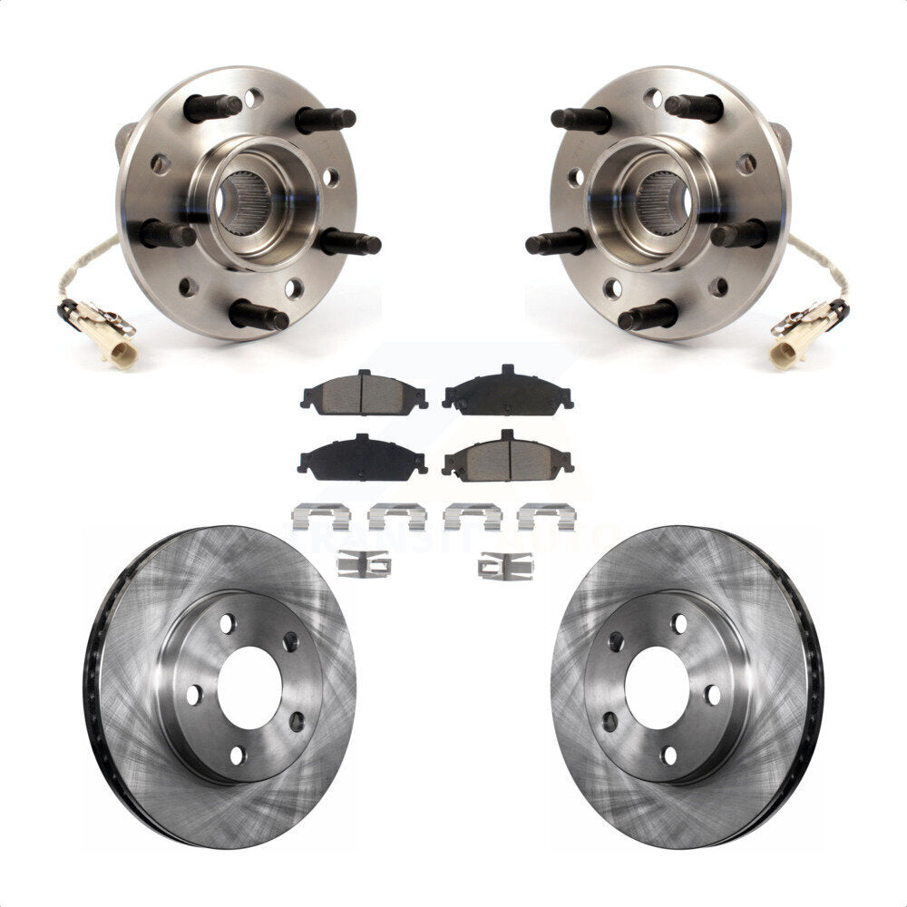 Kit de plaquettes de Rotor de frein à disque, roulement de moyeu avant, pour Pontiac Grand Am Chevrolet Malib