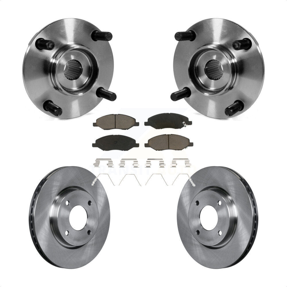 Ensemble de roulement de moyeu avant, Kit de plaquettes de Rotor de frein pour Nissan Versa 4 roues AB 2008