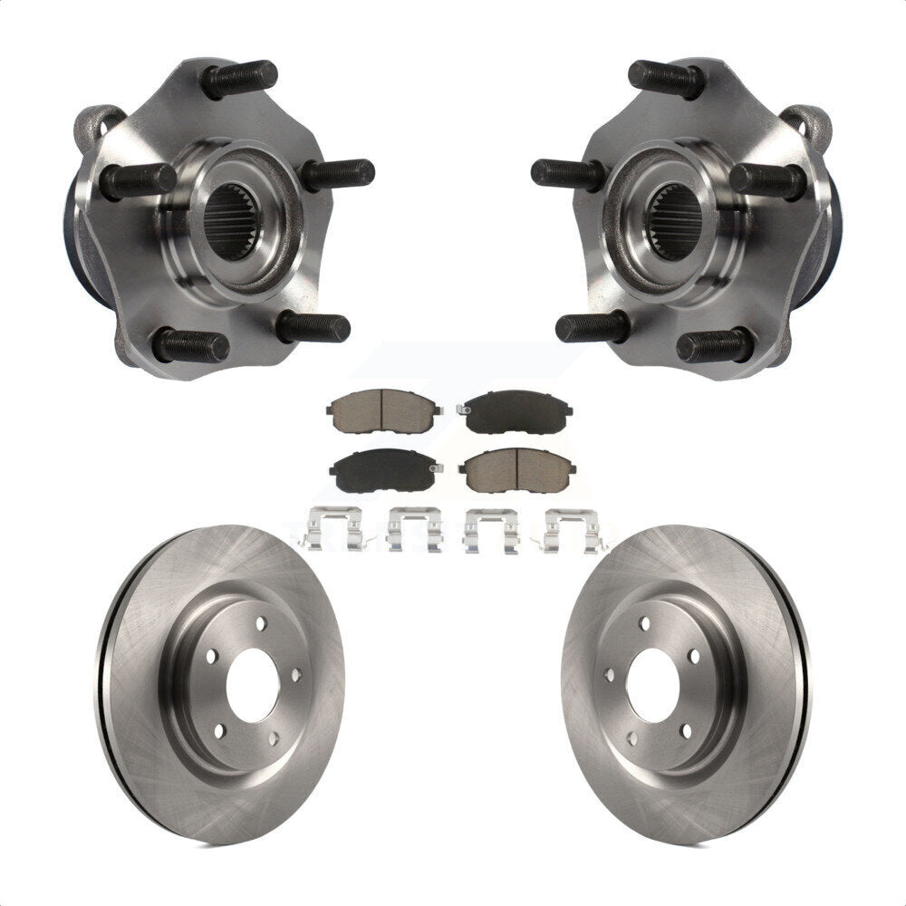 Kit de rotor et de plaquettes de frein, roulement de moyeu avant, pour Nissan Sentra Turbocharge 2017 – 2019