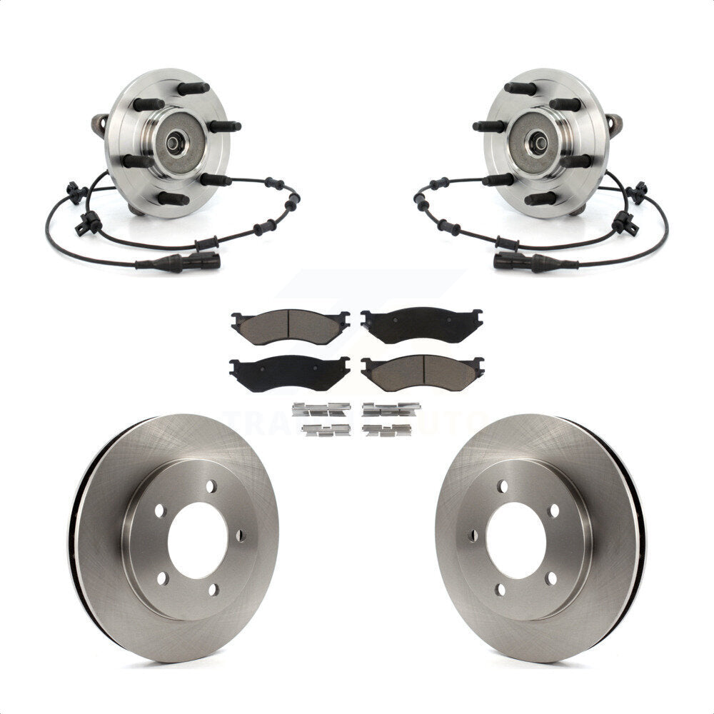 Kit de plaquettes de Rotor de frein à disque, roulement de moyeu avant, pour Ford Expedition Lincoln Navigato