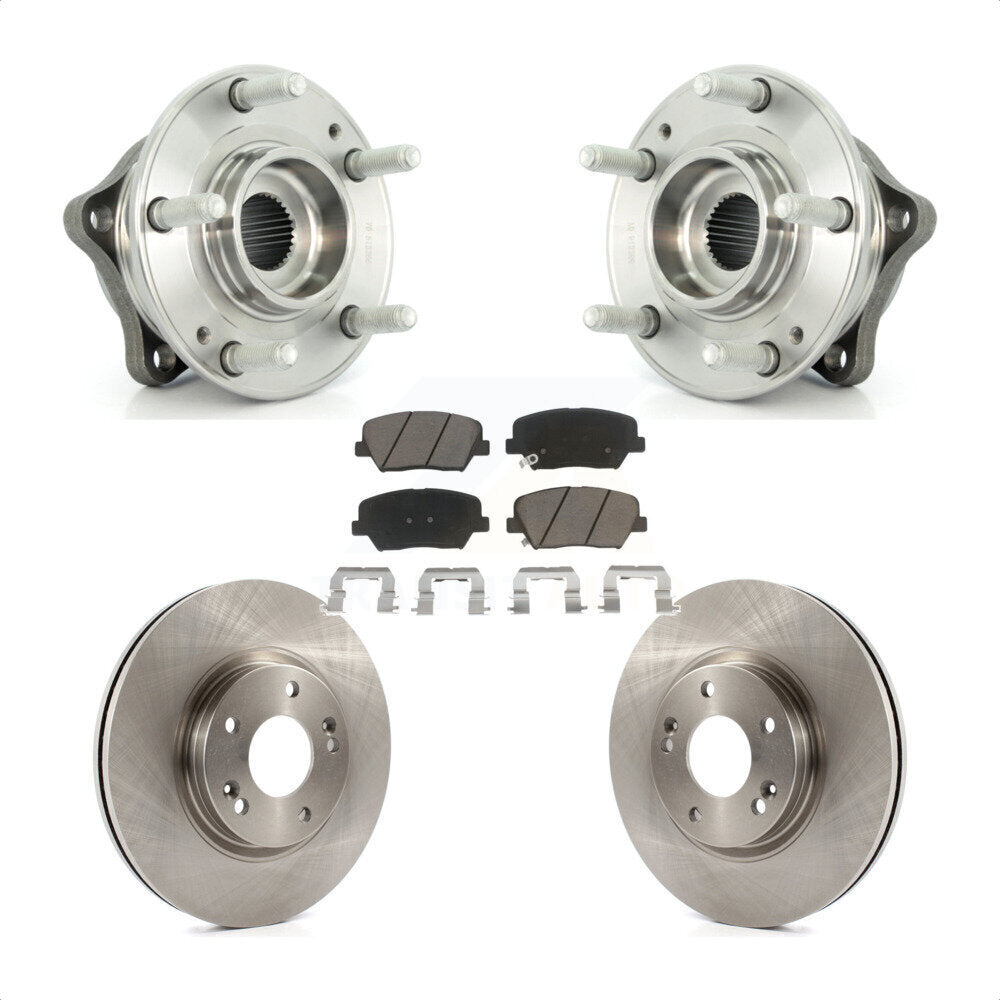 Kit de plaquettes de Rotor de frein, ensemble de roulements de moyeu avant, pour Hyundai Santa Fe Kia Sorent