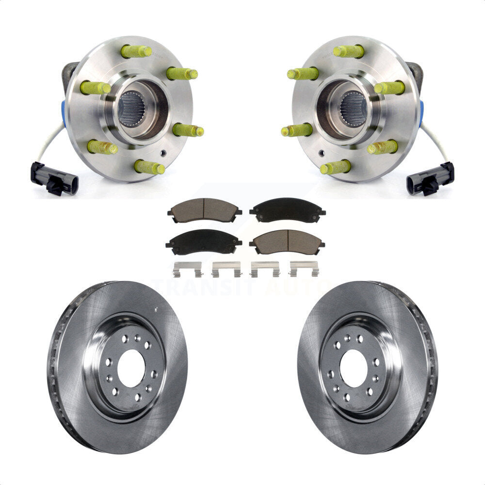 Kit de rotor et de plaquettes de frein, ensemble de roulements de moyeu avant, pour Cadillac SRX AW 2004 – 2009