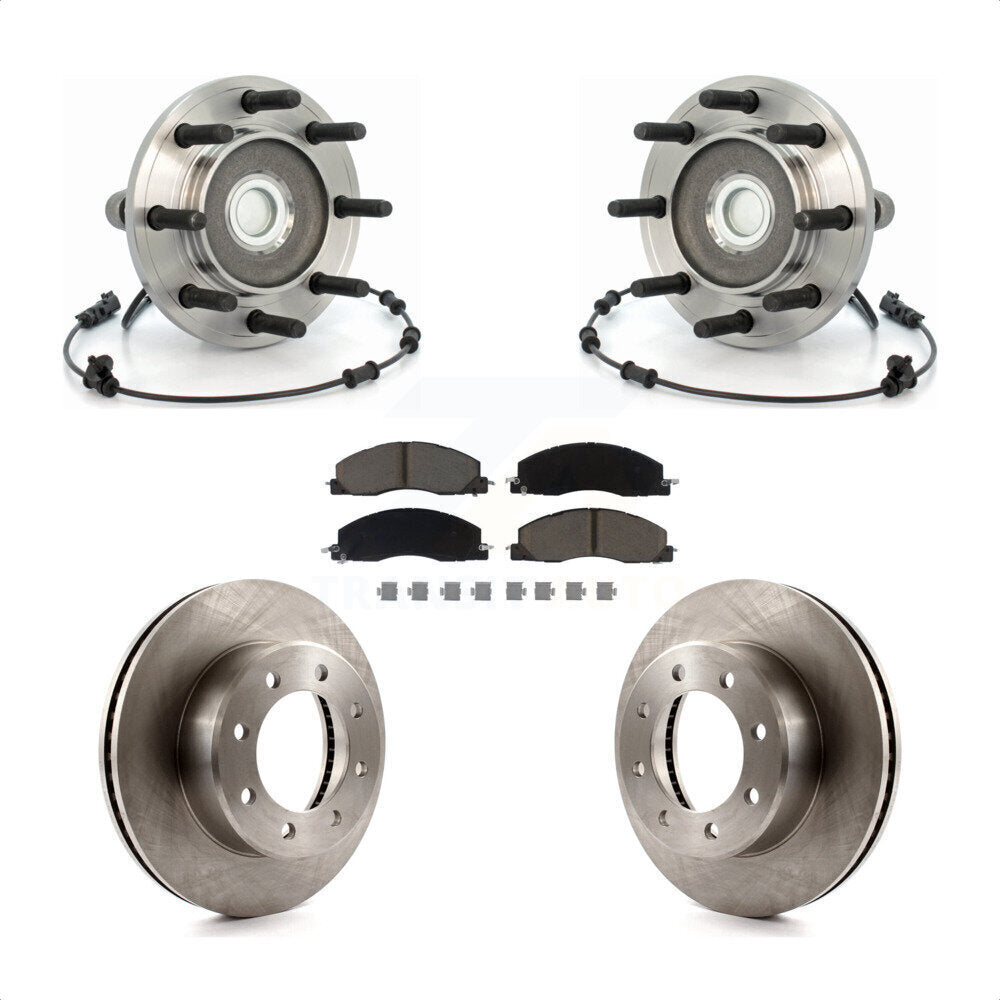 Kit de plaquettes de Rotor de frein à disque, ensemble de roulements de moyeu avant pour Dodge Ram 2500 3500 RW